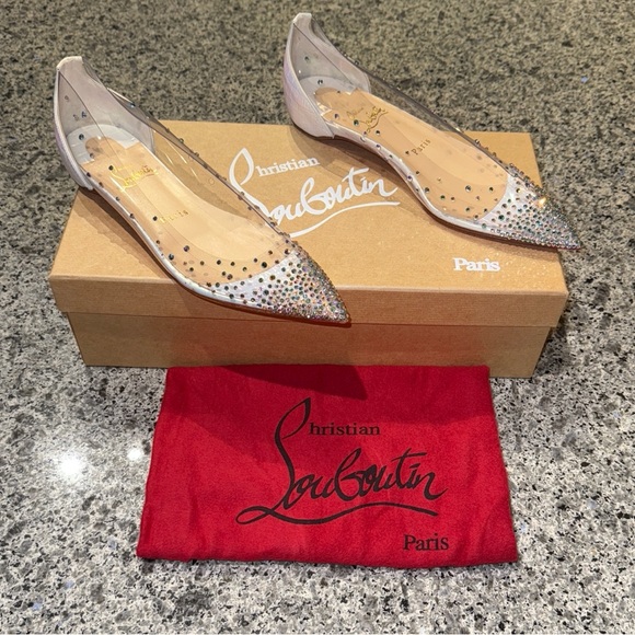 Christian Louboutin Degrastrass 100 PVC White/Multi - Picture 16 of 16